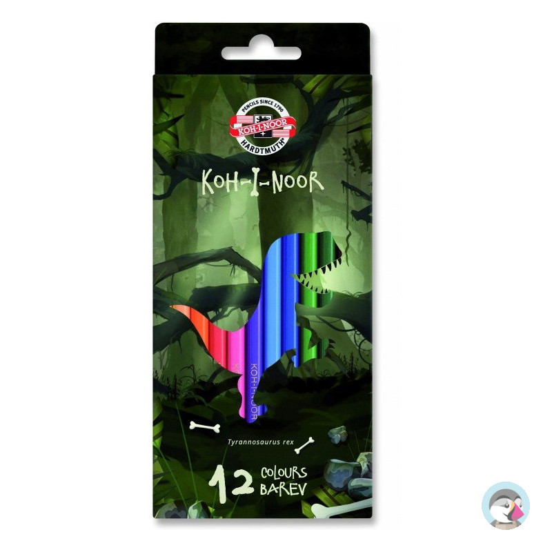 Kredki 12 kolorów DINO 3592 KOH-I-NOOR