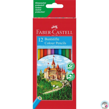 Kredki ZAMEK 12 kolorów opakowanie kartonowe 120112 FC FABER-CASTELL