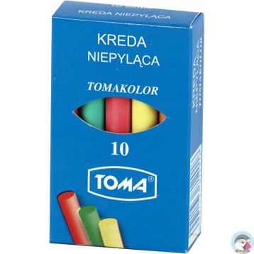 Kreda szkolna kolorowa 10szt 81201 TOMA