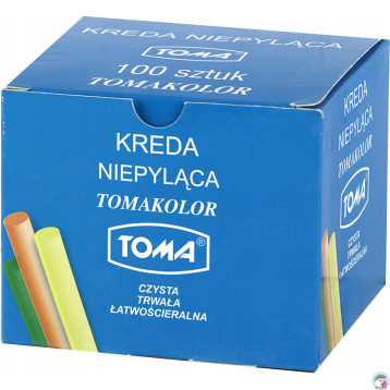 Kreda szkolna kolor 100szt. 80201 TOMA