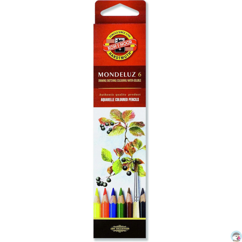 Kredki akwarelowe MONDELUZ 6 kolorów 3715 KOH-I-NOOR