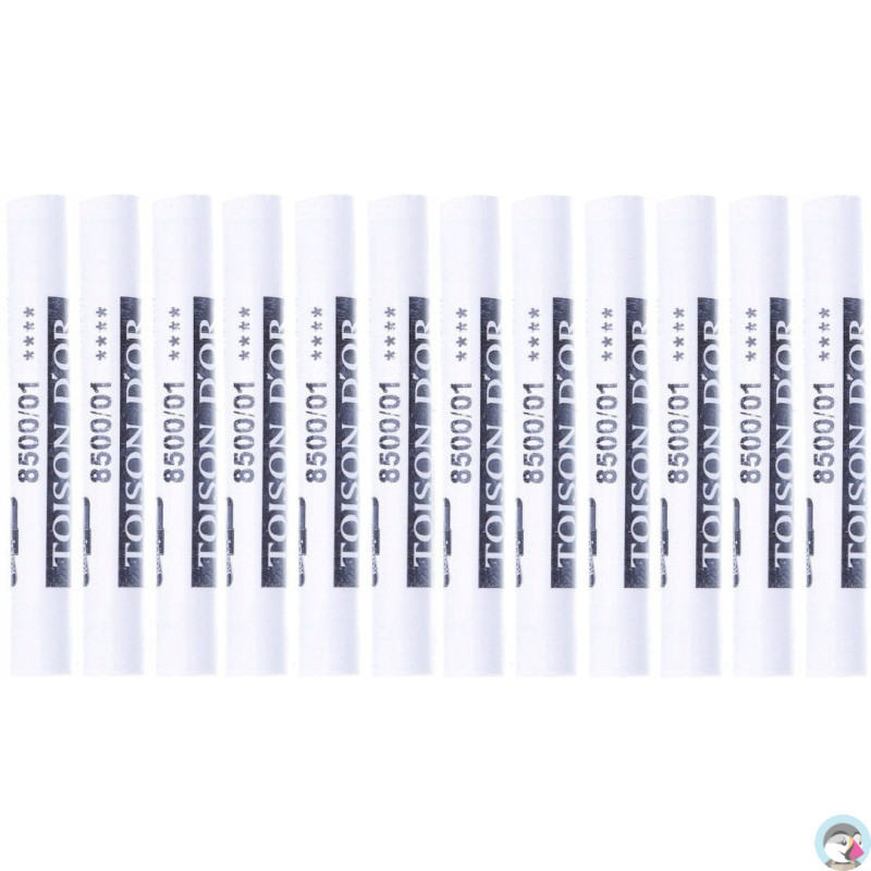 Kredki pastele suche TITANIUM WHITE (12szt.) 8500-01 KOH-I-NOOR