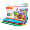 Kredki plastikowe trójkątne COLOR EMOTION 18 kolorów EC20010 DELI