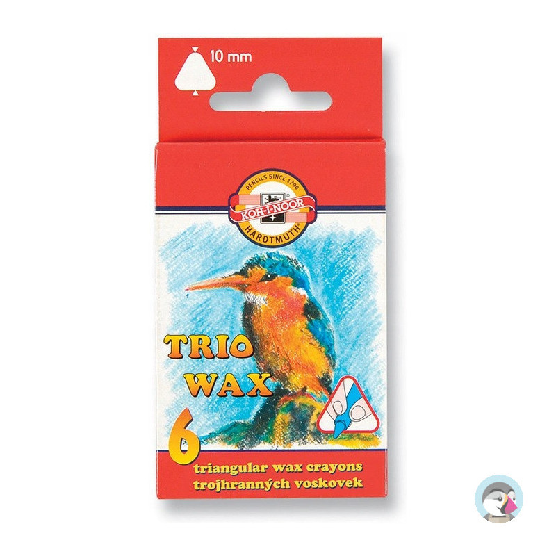 Kredki TRIO WAX JUMBO 6 kol. 10mm 8271/2 KOH-I-NOOR