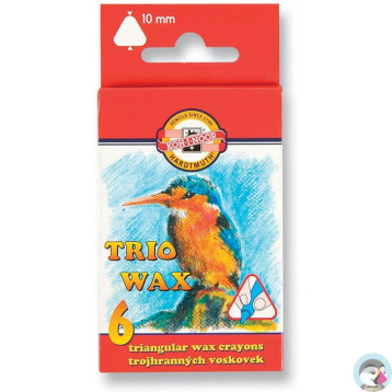 Kredki TRIO WAX JUMBO 6 kol. 10mm 8271/2 KOH-I-NOOR