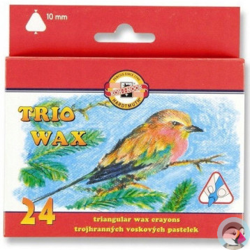 Kredki TRIO WAX JUMBO 24 kol. 10mm 8274/2 KOH-I-NOOR