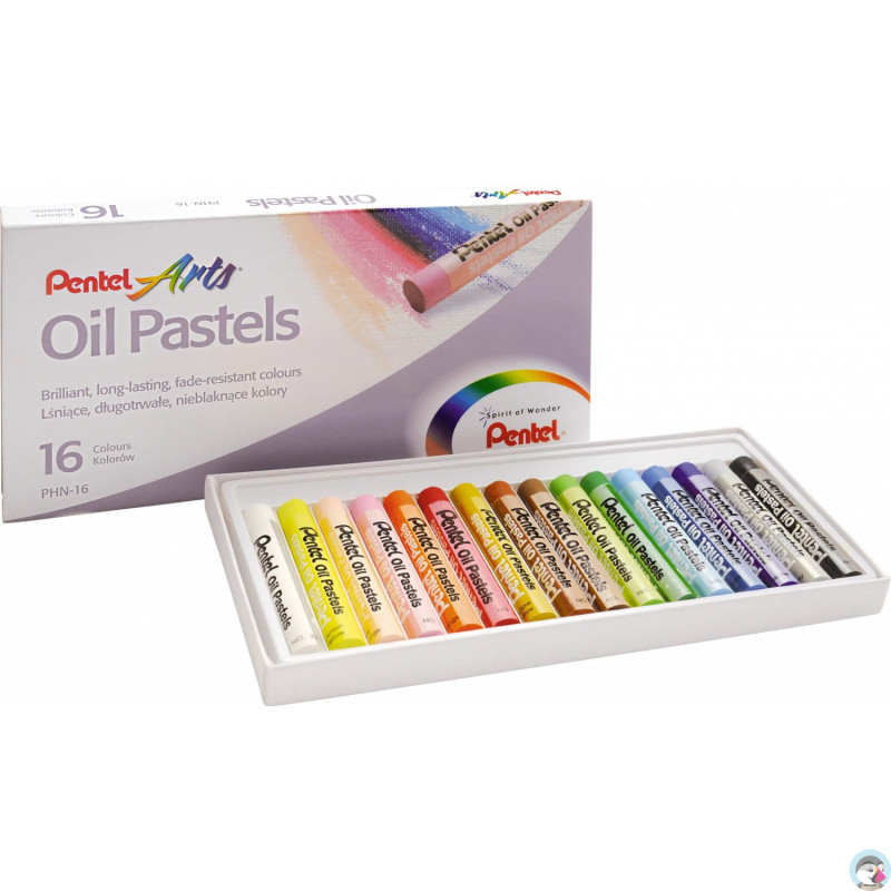 Kredki pastele olejne PENTEL 16kolorów PHN16