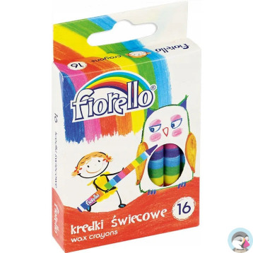 Kredki FIORELLO świecowe 16 kolorów 170-1385
