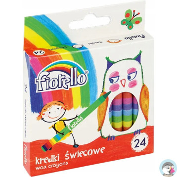 Kredki FIORELLO świecowe 24 kolorów 170-1386