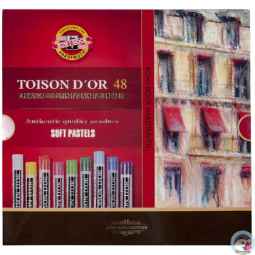 Kredki pastele suche 48 kolorów TOISON D`OR 8516N KOH-I-NOOR