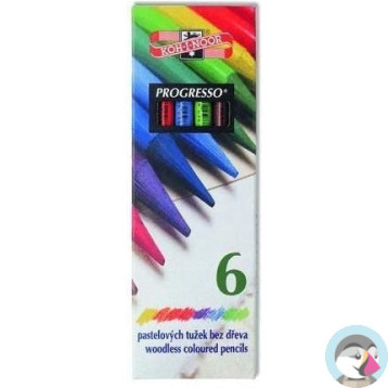 Kredki bezdrzewne PROGRESSO 6 kolorów 8755 KOH-I-NOOR