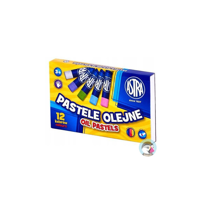 Pastele olejne zestaw 12 kolorów kredki 313112001 ASTRA