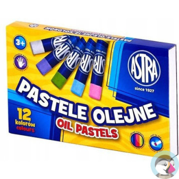 Pastele olejne zestaw 12 kolorów kredki 313112001 ASTRA