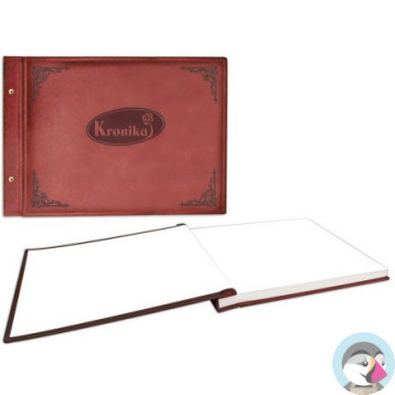 Kronika 415x297mm 100k bordowa skórpodobna pozioma 1829-319-073 WARTA