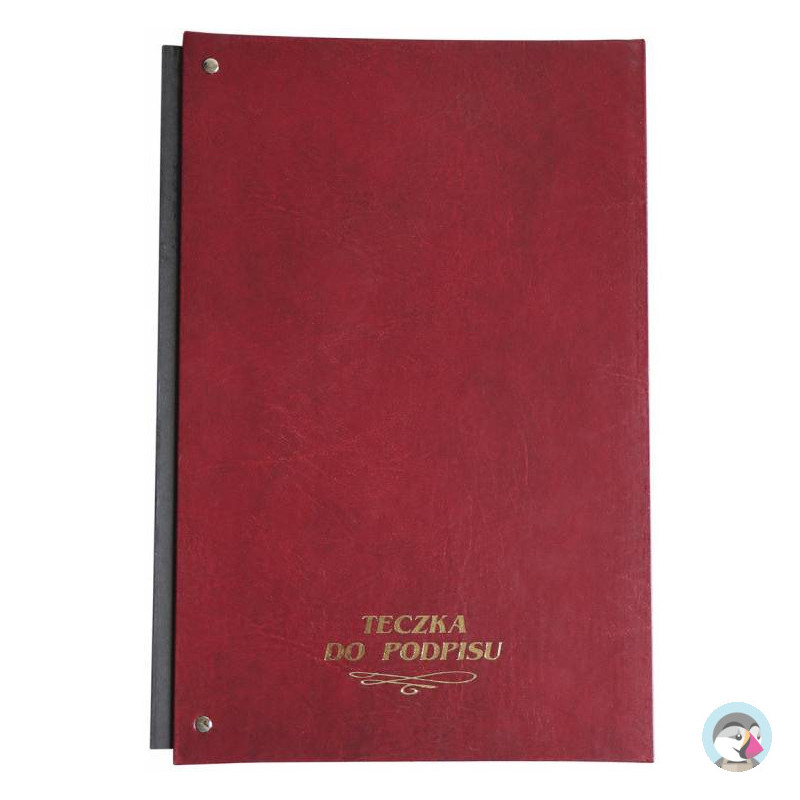 Teczka do podpisu 10k harmonijka bordowa 920-015 WARTA