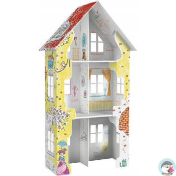 Kolorowanka składana 3D XXL Domek ul.Fiołkowa 4 PD-000201 MONUMI