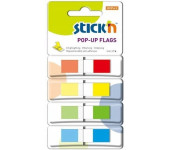 Zakładki indeksujące w podajniku 45x12mm 140/4 kolory 26020 STICK&acute N