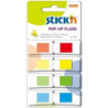 Zakładki indeksujące w podajniku 45x12mm 140/4 kolory 26020 STICK&acute N