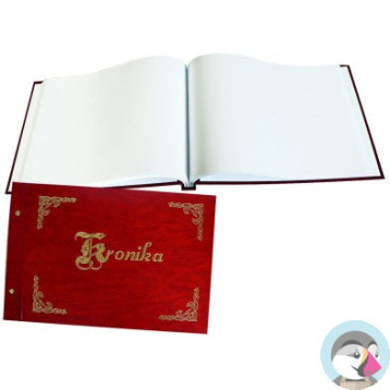 Kronika A3 pozioma bordowa, złocona 1829-319-022 WARTA