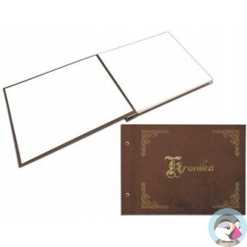 Kronika 345x255mm złocona brązowa 1829-319-029 WARTA