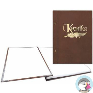 Kronika 310 x 420mm pionowa brąz złocony 1829-319-076 WARTA