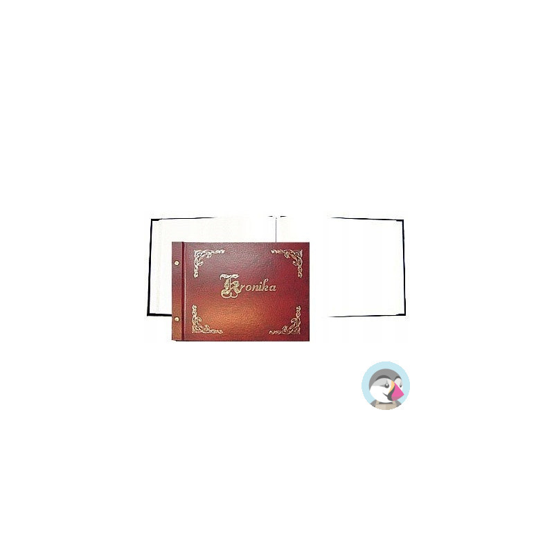 Kronika 345x255mm pozioma bordo złocona 1829-319-030 WARTA