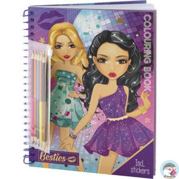 Kolorowanka A4 Moda + kredki 140003 BESTIES