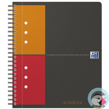 Kołonotatnik A5 80k kratka PP OXFORD Activebook International 100102880