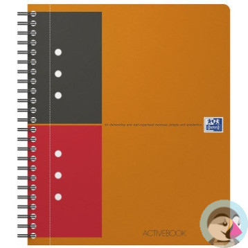 Kołonotatnik A5 80k linia PP OXFORD Activebook International 100104067