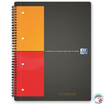 Kołonotatnik A4 80k kratka PP OXFORD Activebook International 100104329