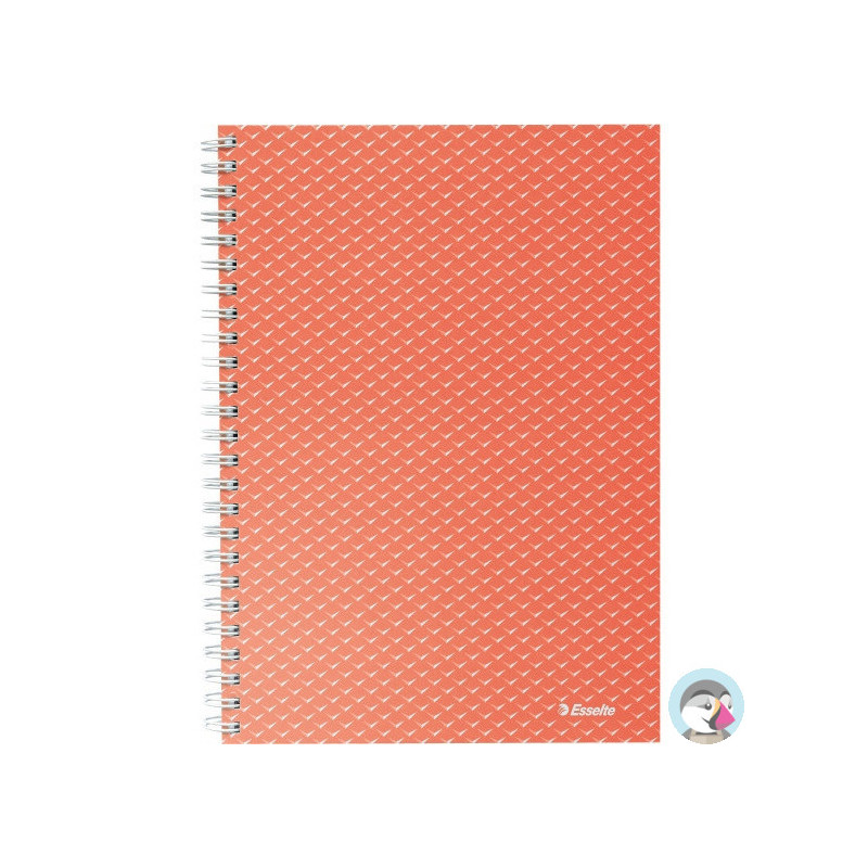 Kołonotatnik Colour`Breeze A5 w kratkę koralowy 628468 ESSELTE
