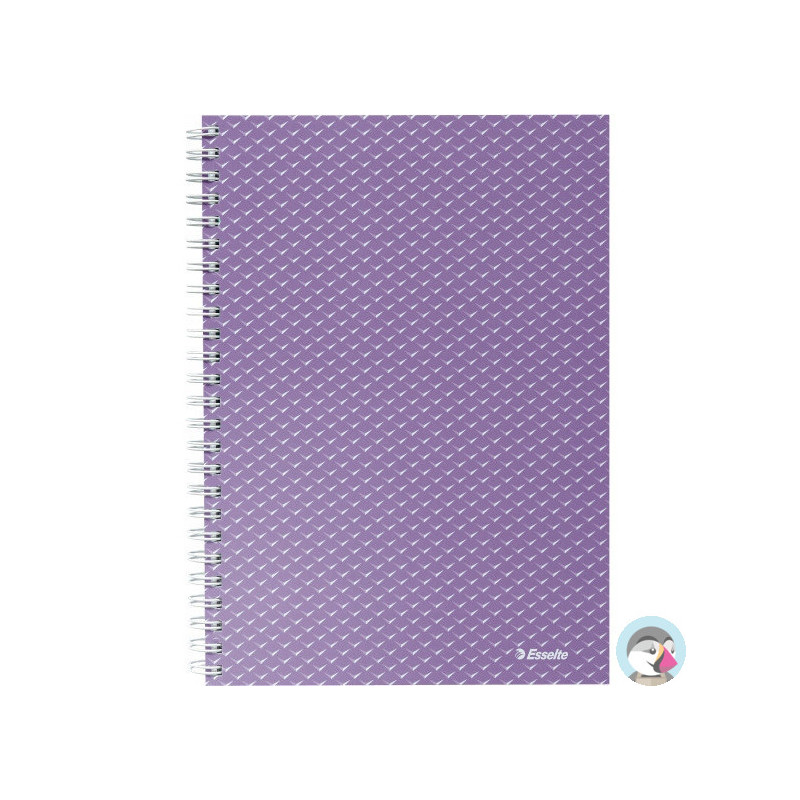 Kołonotatnik Colour`Breeze A5 w kratkę lawendowy 628469 ESSELTE
