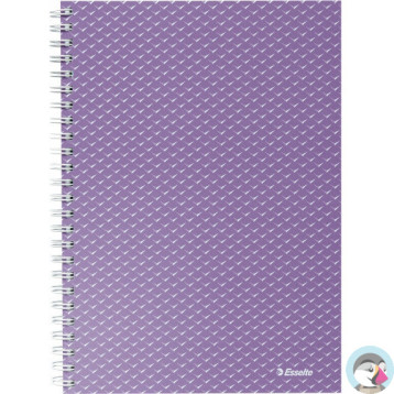 Kołonotatnik Colour`Breeze A5 w kratkę lawendowy 628469 ESSELTE