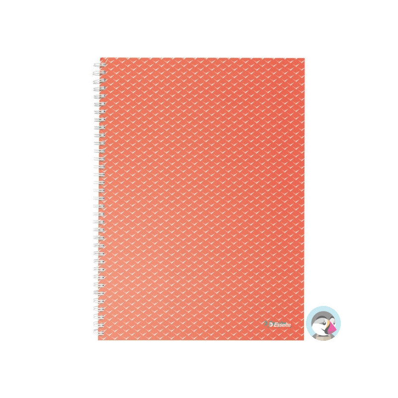 Kołonotatnik Colour`Breeze A4 w kratkę koralowy 628478 ESSELTE