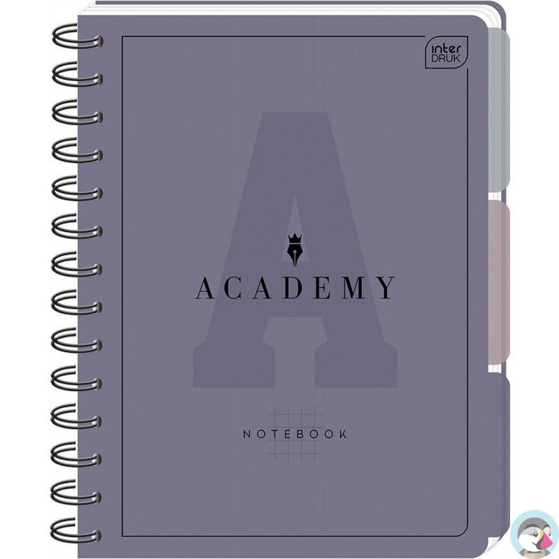 Kołozeszyt A4 100k. kratka 90g przekł PP ACADEMY