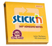 Bloczek STICK`N 76x76mm 360stopni ciemnożółty 21551