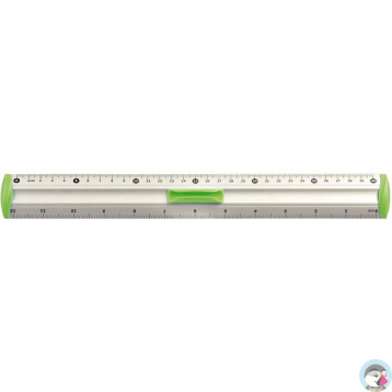 Linijka aluminiowa 30cm uchwyt zielony BL040-ZC TETIS