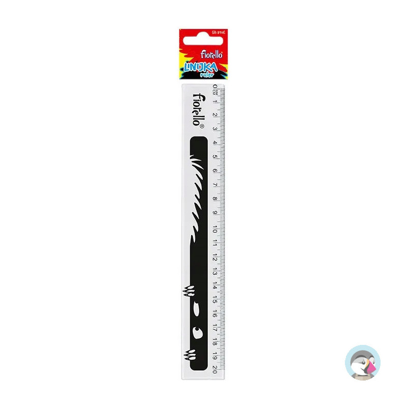 Linijka plastikowa 20cm EXTRA GR-896E FIORELLO