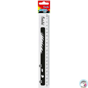 Linijka plastikowa 20cm EXTRA GR-896E FIORELLO