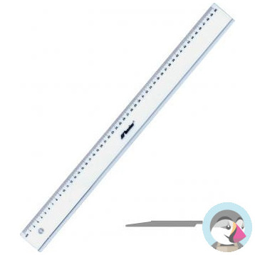 Linijka plastikowa 50cm 20402 LENIAR