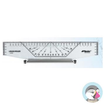 Linijka ROLER profesjonalny 25cm 20603 LENIAR
