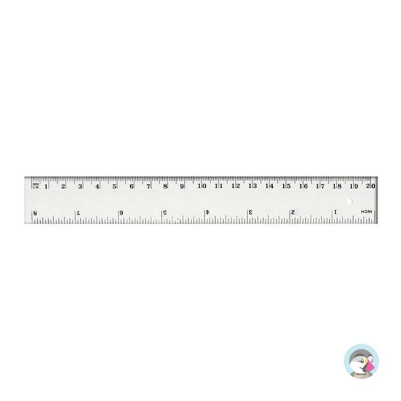 Linijka 20cm BL002-B TETIS