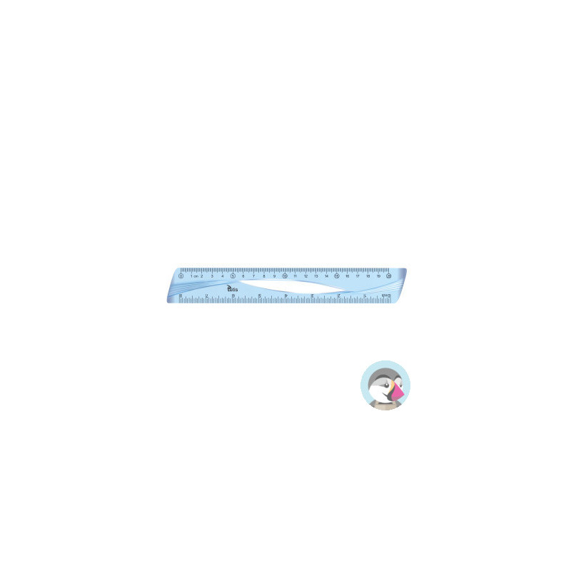 Linijka 20cm NIEBIESKA BL012-B TETIS