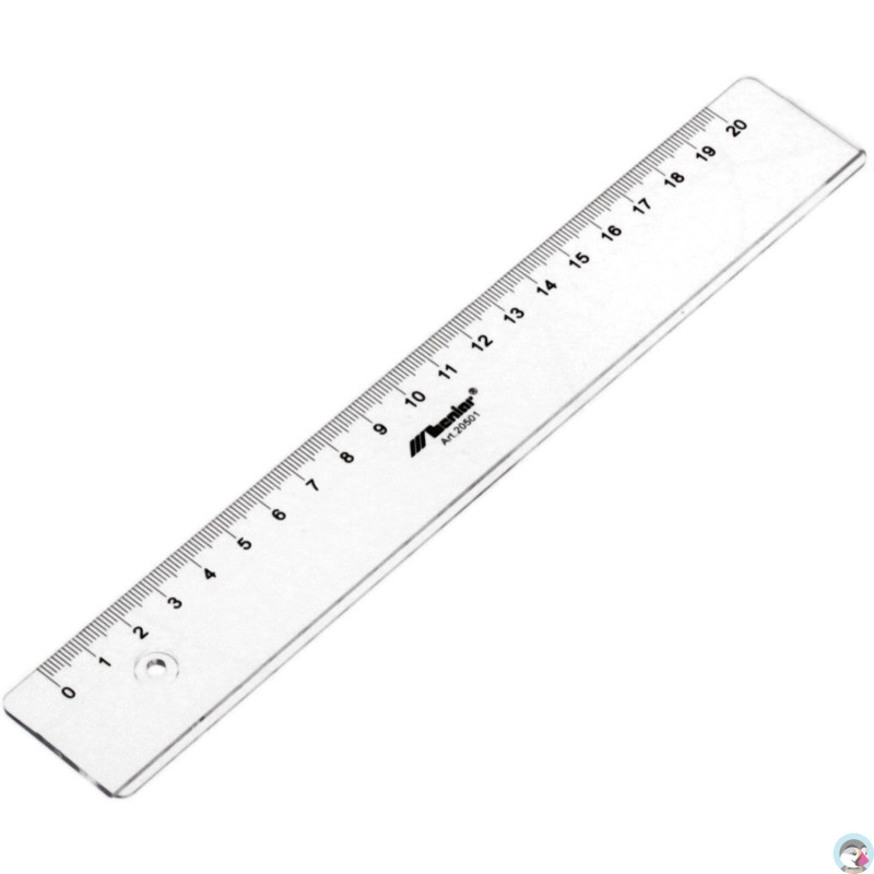 Linijka przezroczysta 20cm 20501 LENIAR
