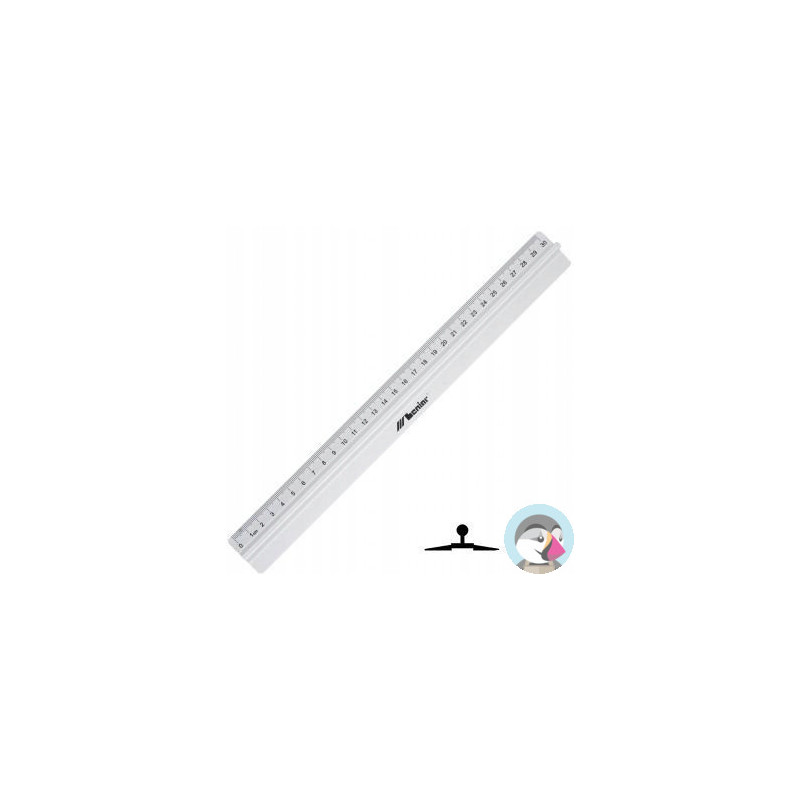 Linijka z uchwytem 20cm 30286 LENIAR