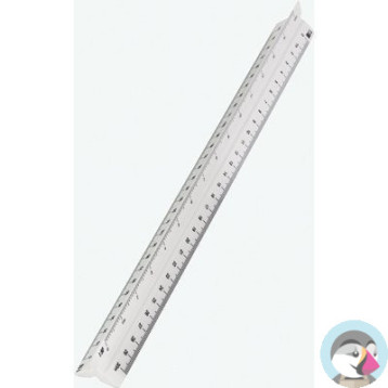 Skalówka plastikowa 30cm GEODETA 20033 1:1000/2000/5000..LENIAR