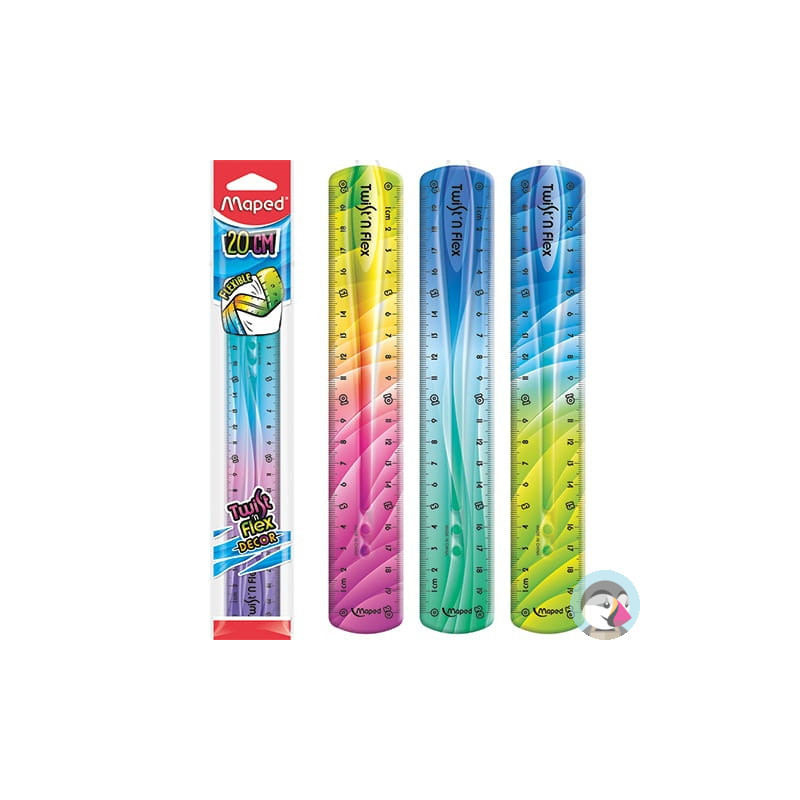 Linijka TWISTN FLEX DECOR niełamliwa 20 cm torebka 279215 MAPED