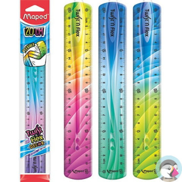 Linijka TWISTN FLEX DECOR niełamliwa 20 cm torebka 279215 MAPED