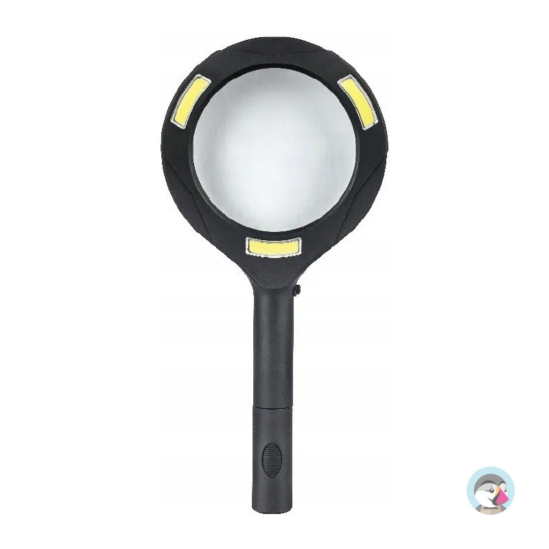 Lupa szklana z podświetleniem LED - szkło powiększające 85mm GR-L01 120-1961 GRAND