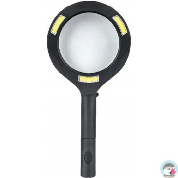 Lupa szklana z podświetleniem LED - szkło powiększające 85mm GR-L01 120-1961 GRAND